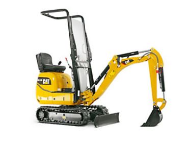 Minibagger mit Tieflöffel